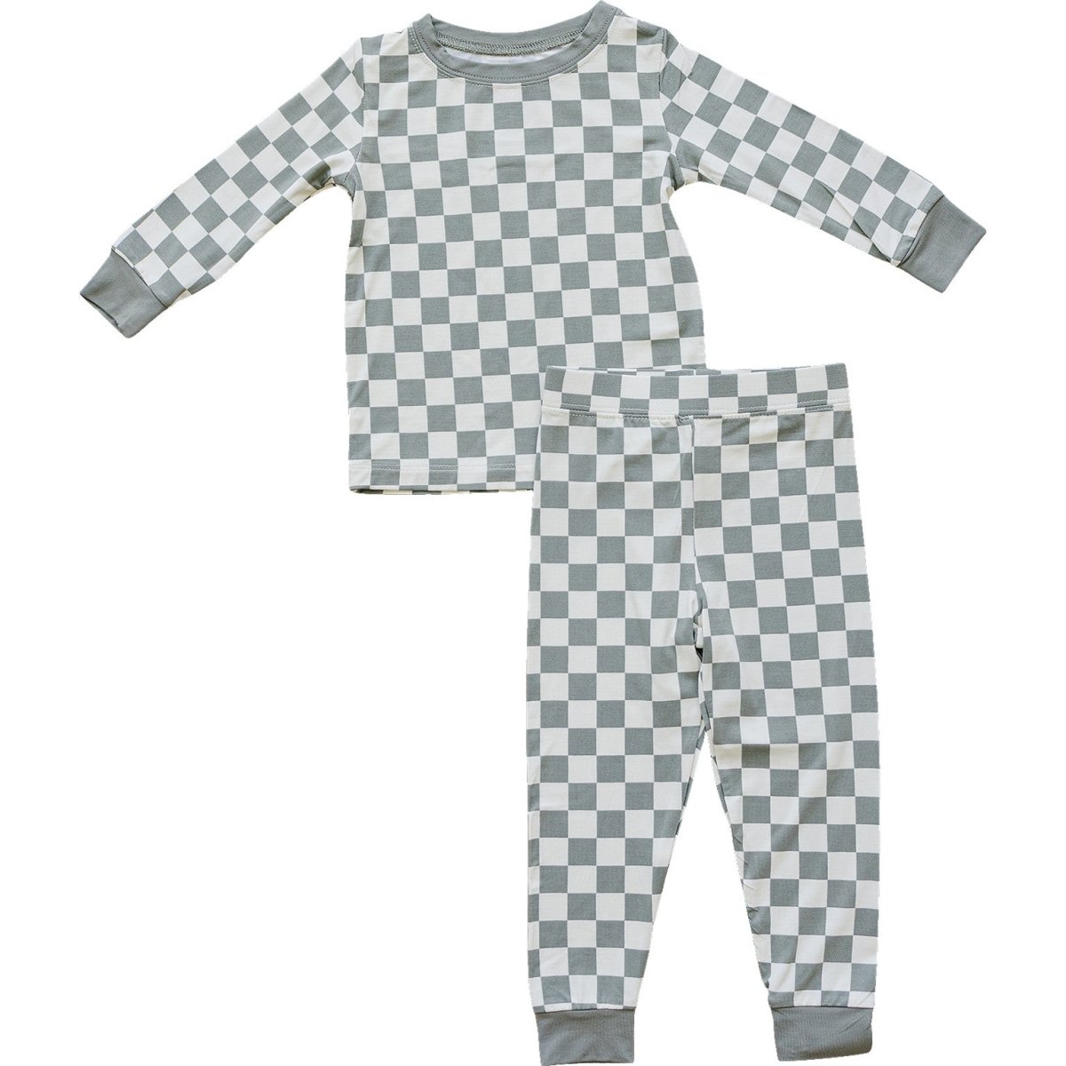 Light Green Checkered Bamboo Cozy Set - LITTLE RAD THINGS