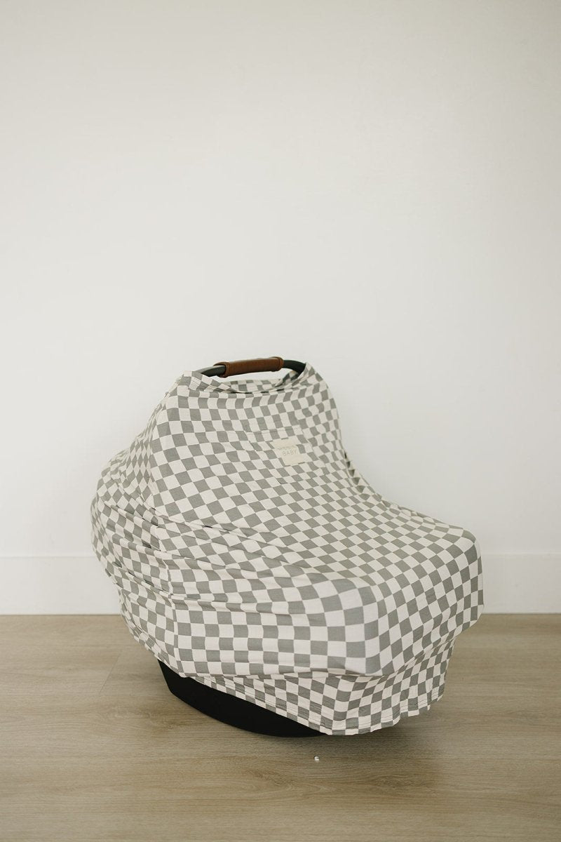 Light Green Checkered Bamboo Multi - Use Cover - LITTLE RAD THINGS