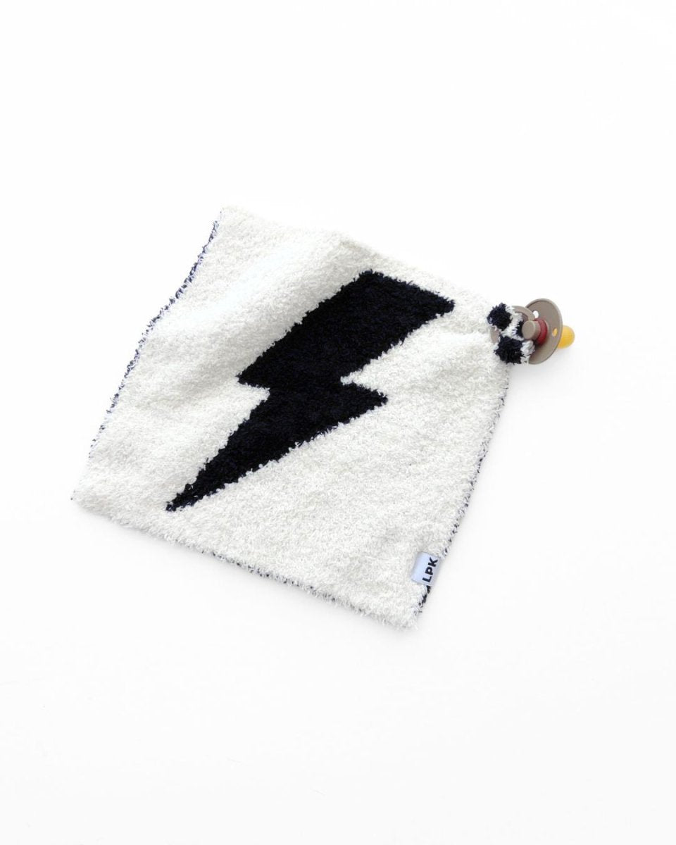 Lightning Bolt Plush Lovey | Black - LITTLE RAD THINGS