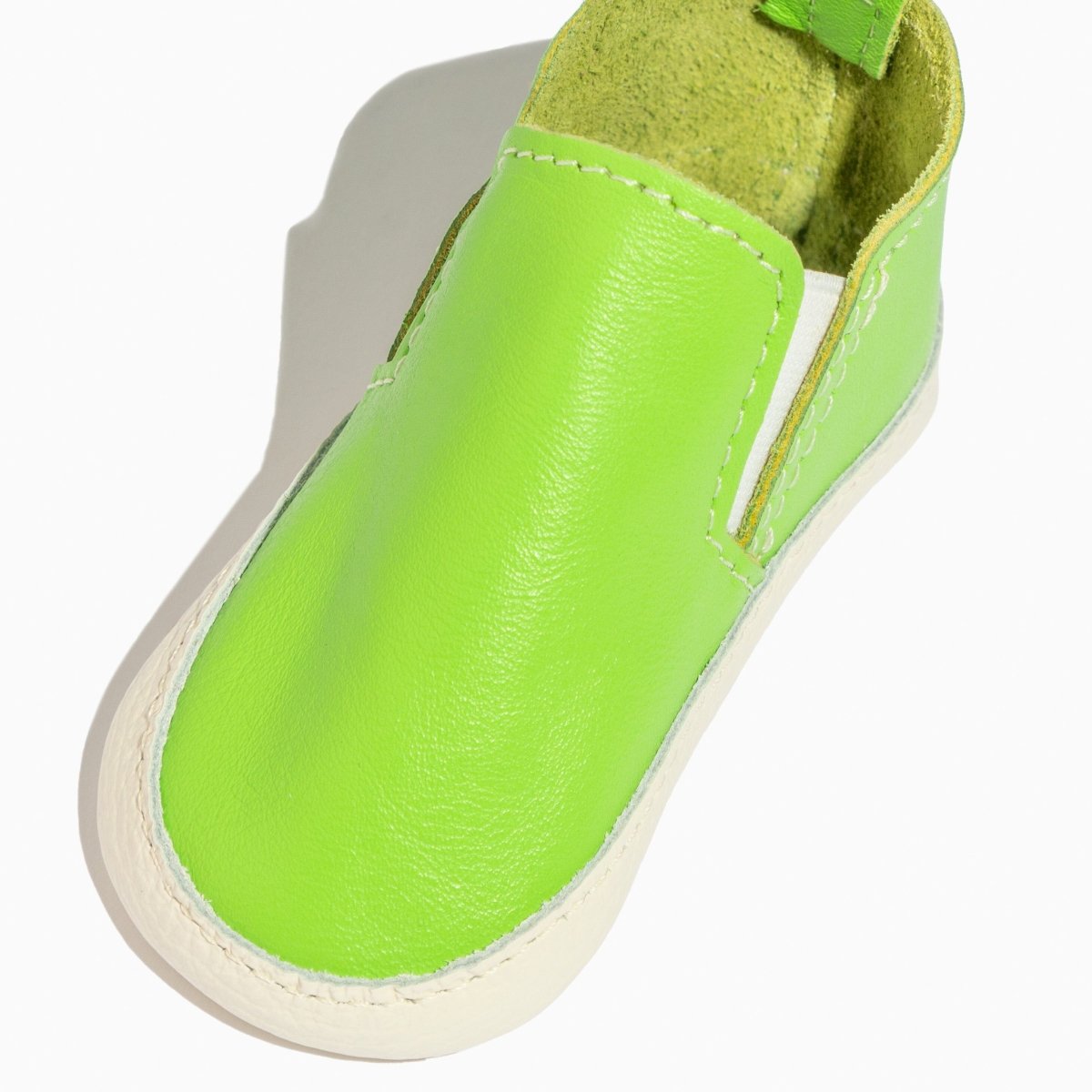 Lime Slip On Baby Shoe - LITTLE RAD THINGS