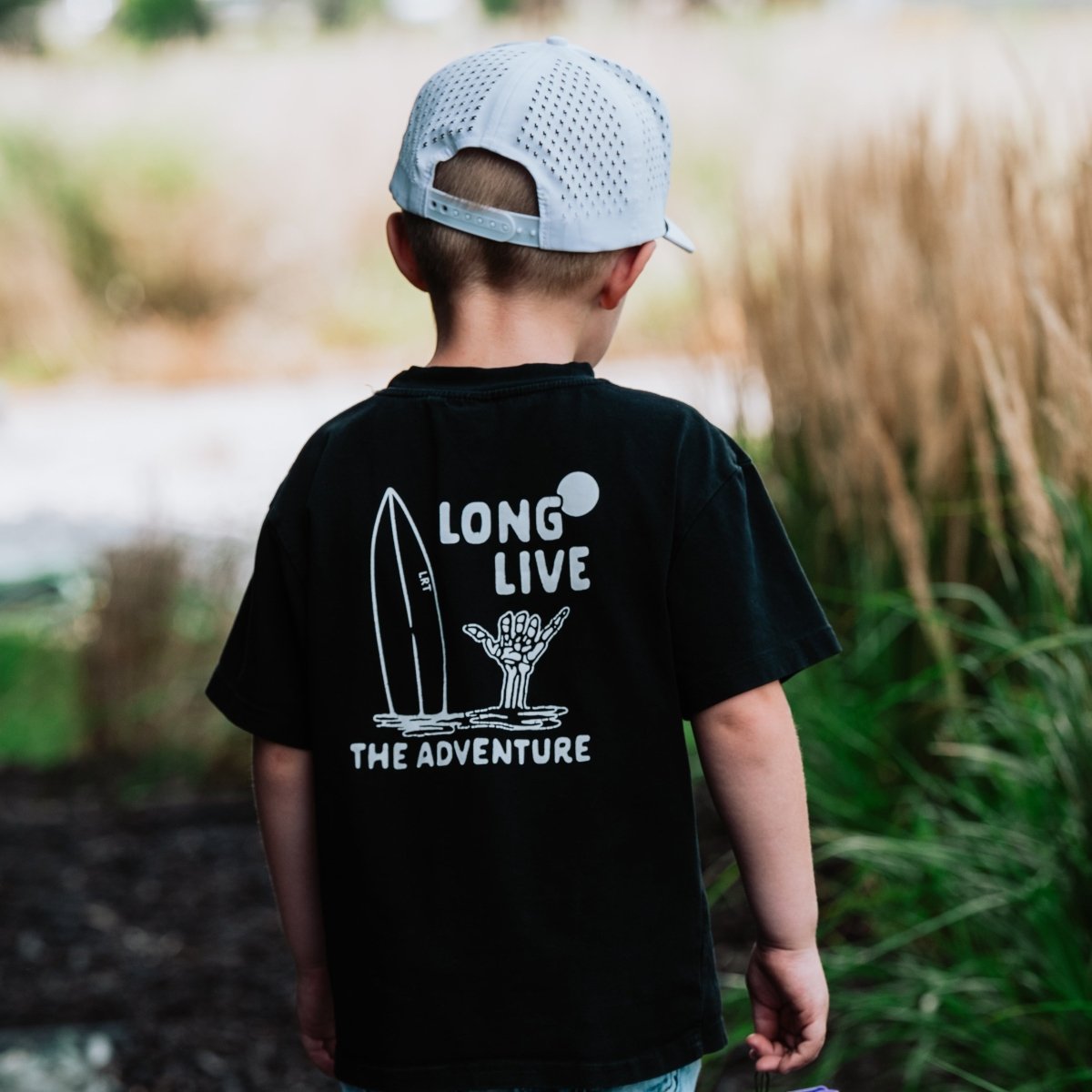 LONG LIVE THE ADVENTURE TEE - BLACK - LITTLE RAD THINGS