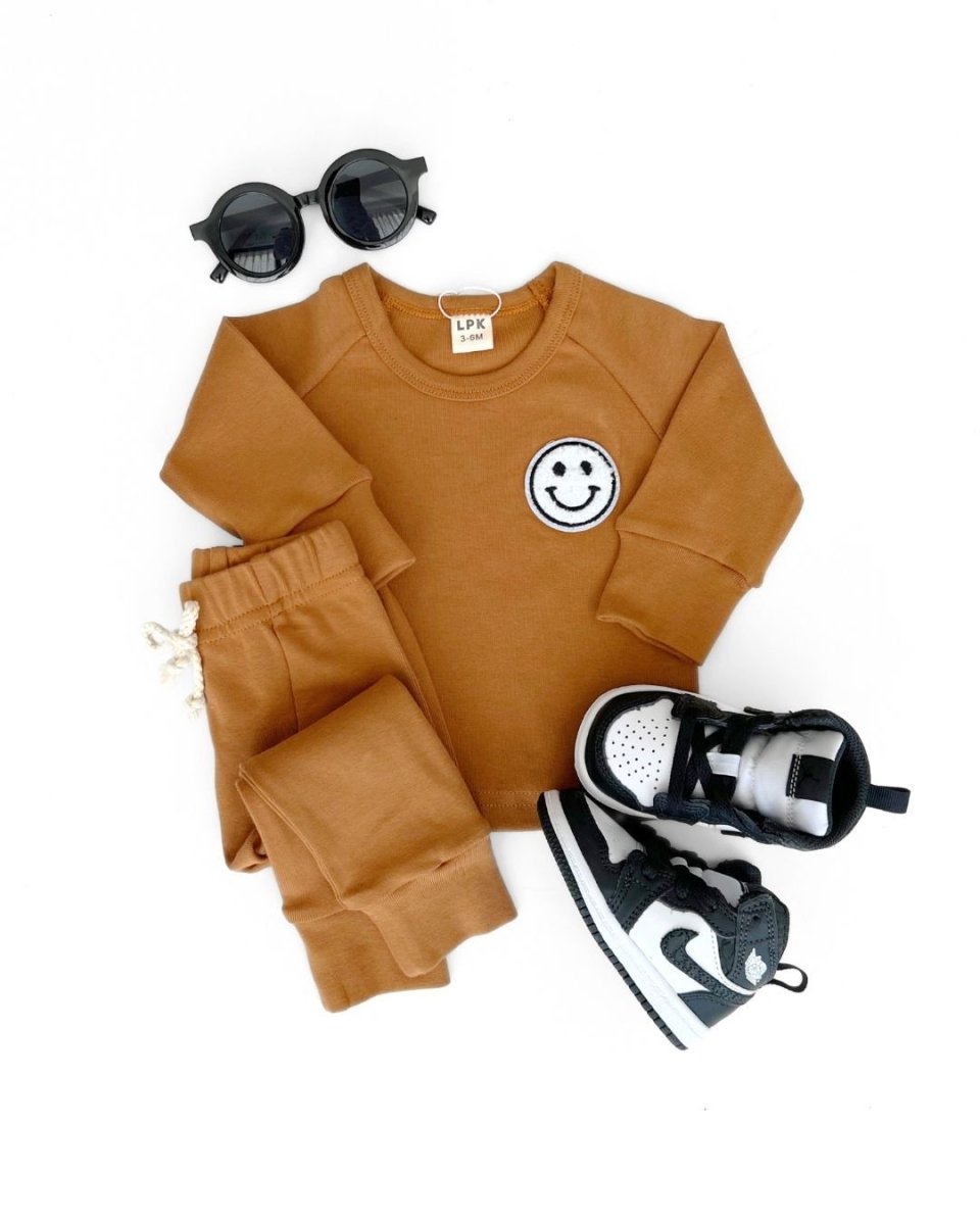 Lounge Set | Smiley Brown - LITTLE RAD THINGS