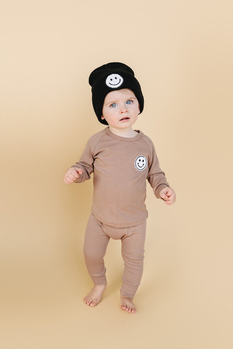 Lounge Set | Smiley Mocha - LITTLE RAD THINGS