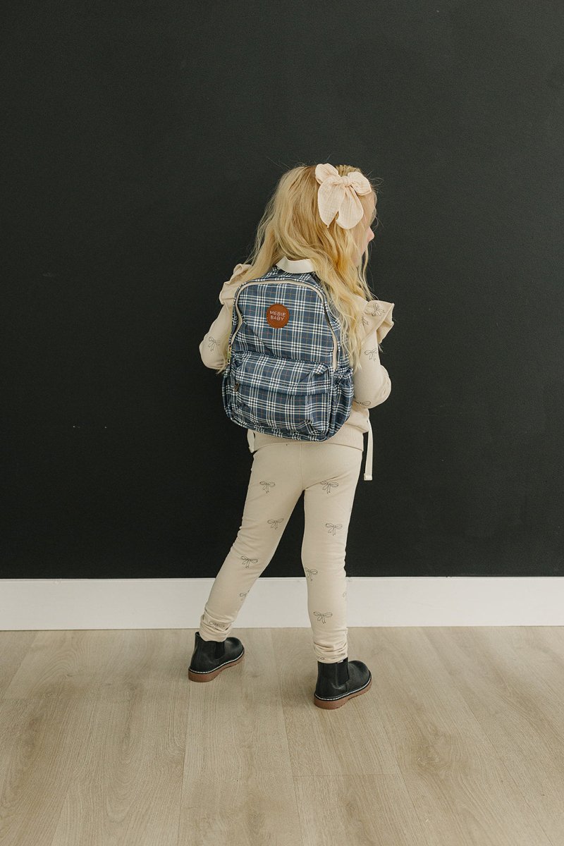 Navy Plaid Mini Backpack - LITTLE RAD THINGS