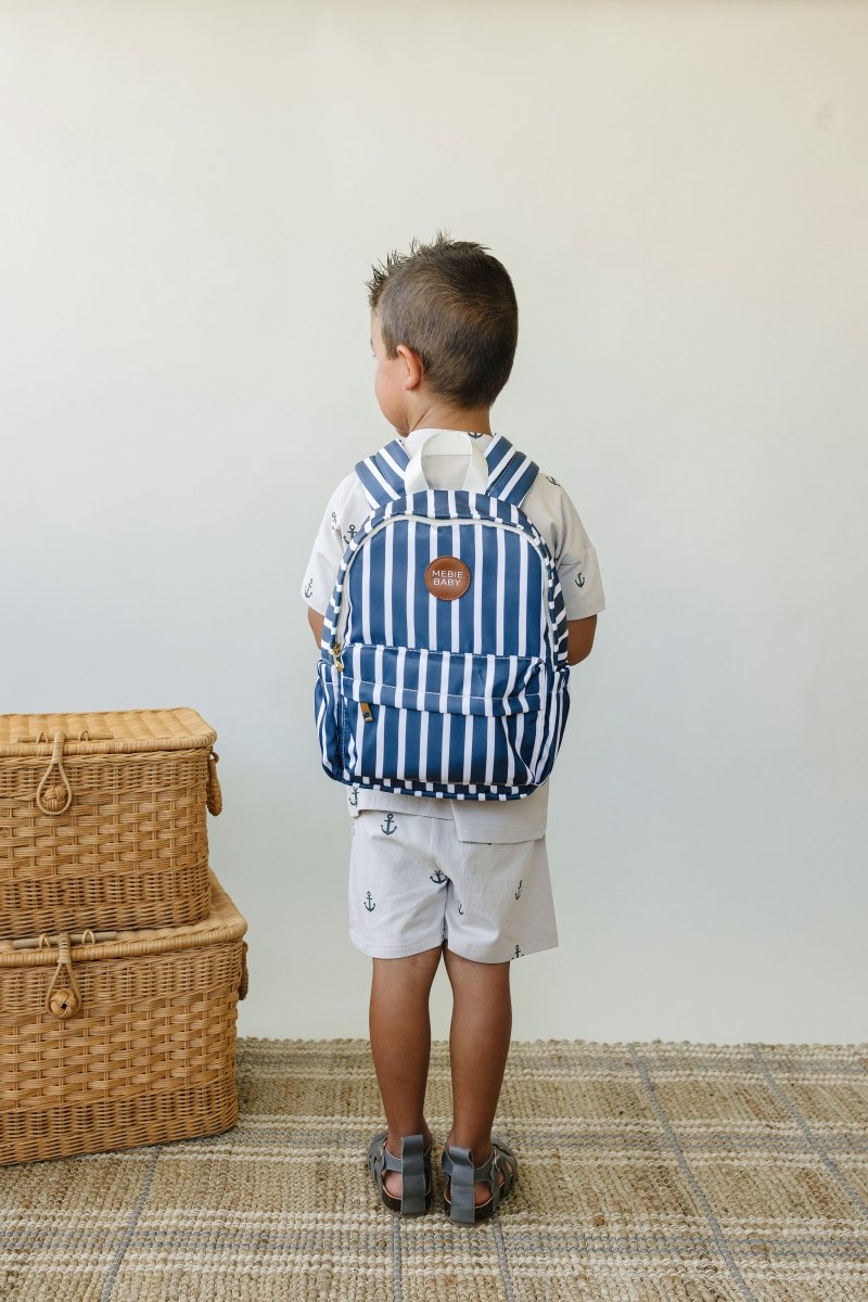 Navy Stripe Mini Backpack - LITTLE RAD THINGS