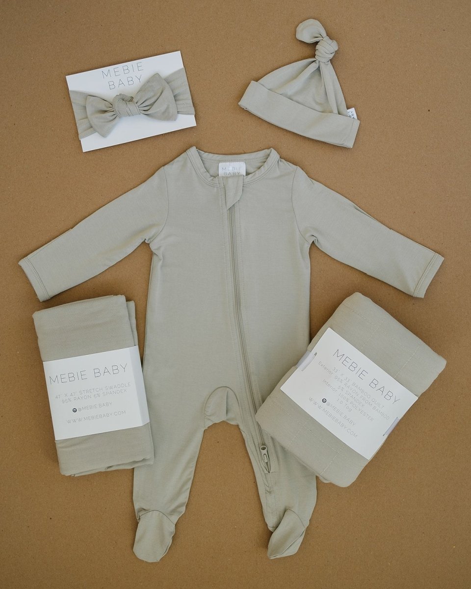 Oatmeal Bamboo Footed Zipper - LITTLE RAD THINGS