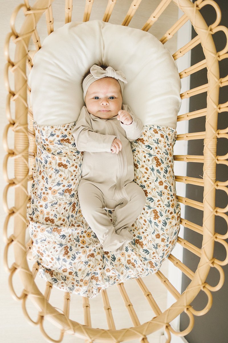 Oatmeal Bamboo Footed Zipper - LITTLE RAD THINGS