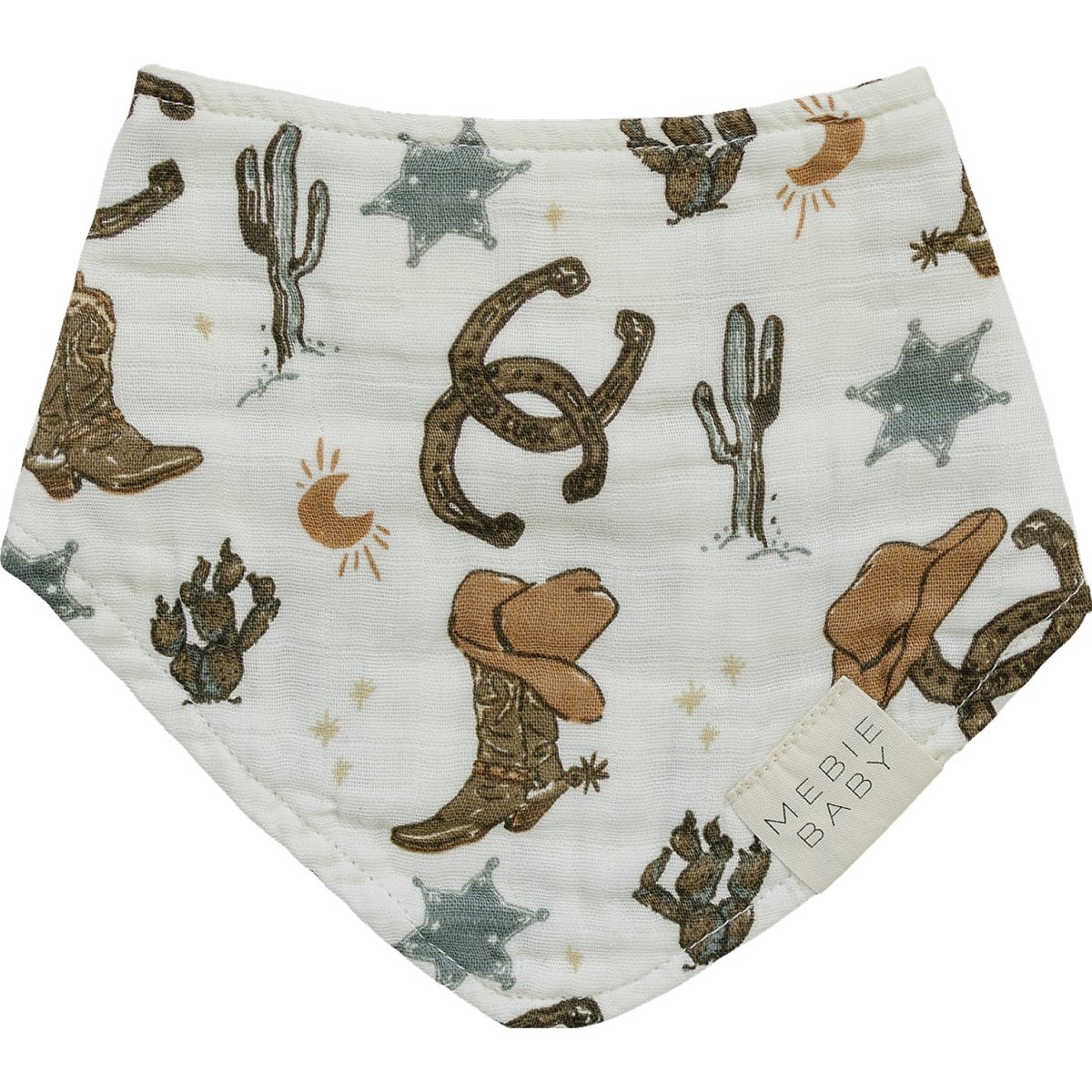 Outlaw Cowboy Classic Muslin Bib - LITTLE RAD THINGS