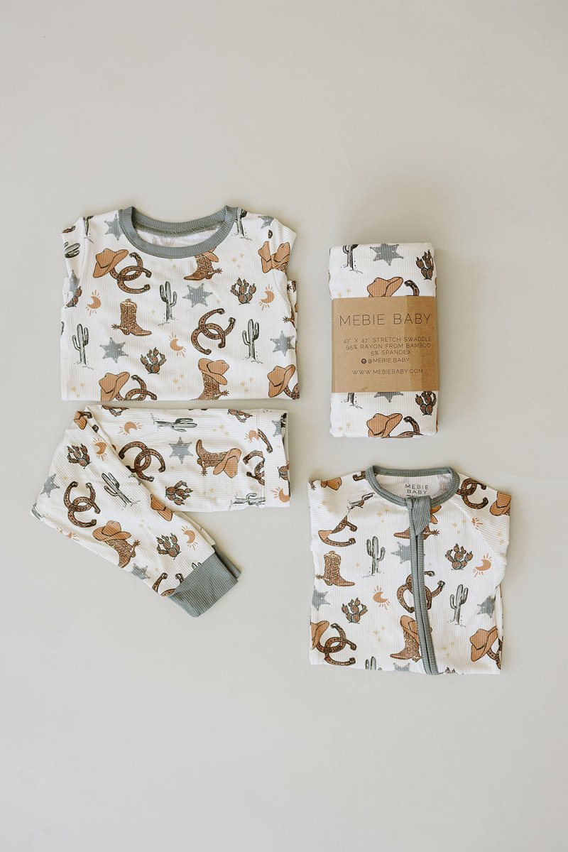 Outlaw Cowboy Ribbed Bamboo Cozy Set - LITTLE RAD THINGS