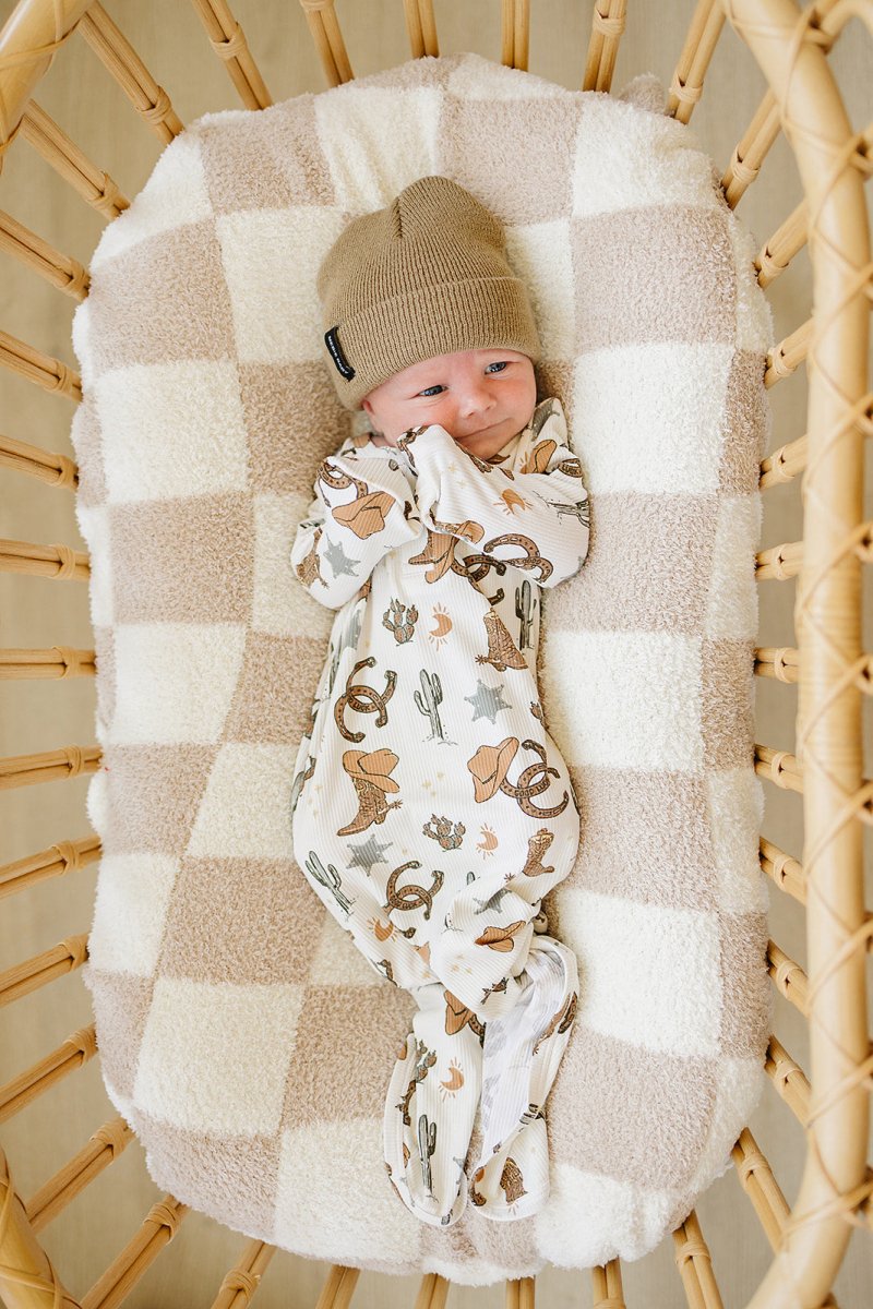 Outlaw Cowboy Ribbed Bamboo Knot Gown - LITTLE RAD THINGS