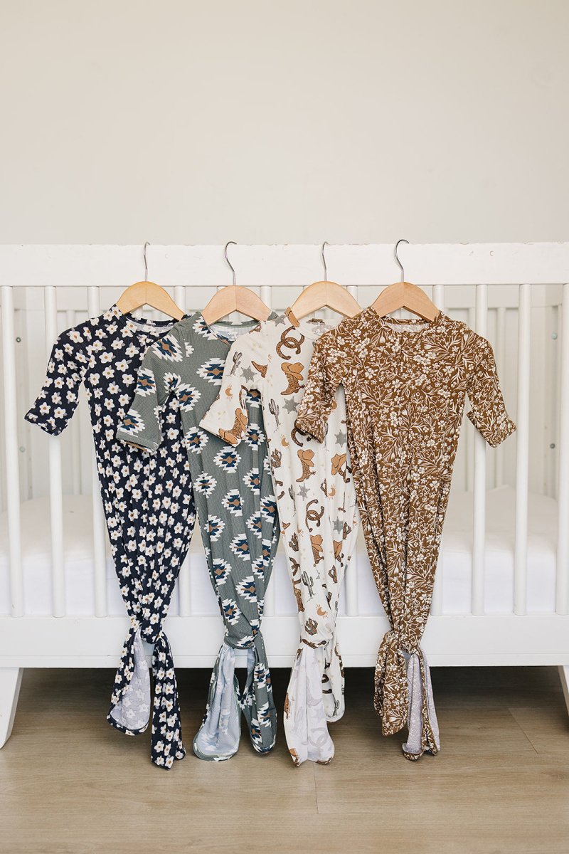 Outlaw Cowboy Ribbed Bamboo Knot Gown - LITTLE RAD THINGS