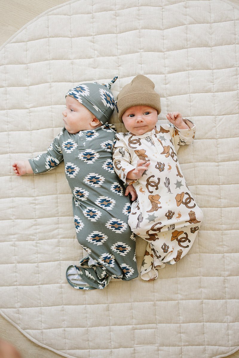 Outlaw Cowboy Ribbed Bamboo Knot Gown - LITTLE RAD THINGS