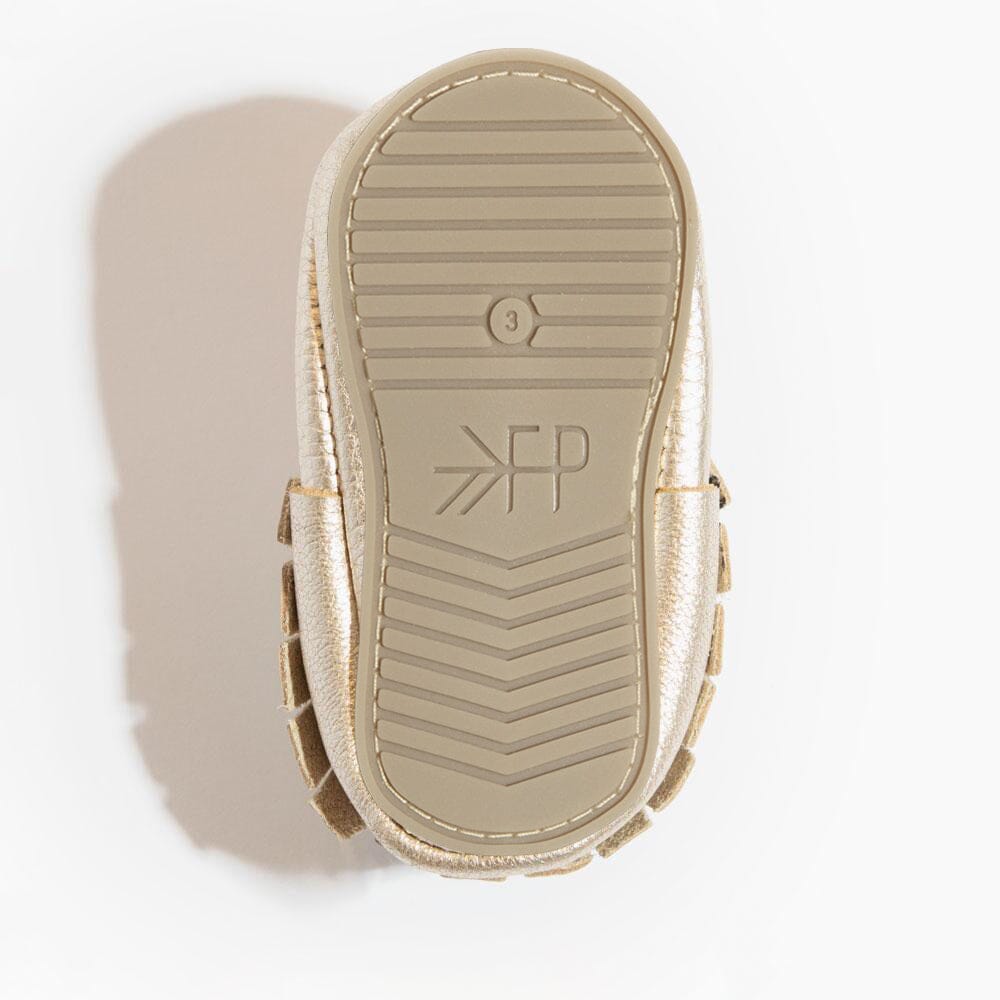 Platinum Moccasin Baby Shoe - LITTLE RAD THINGS