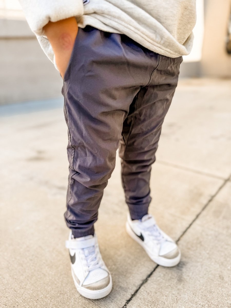 (PRE - ORDER) VETERAN SLIM FIT JOGGER - GUNMETAL - LITTLE RAD THINGS