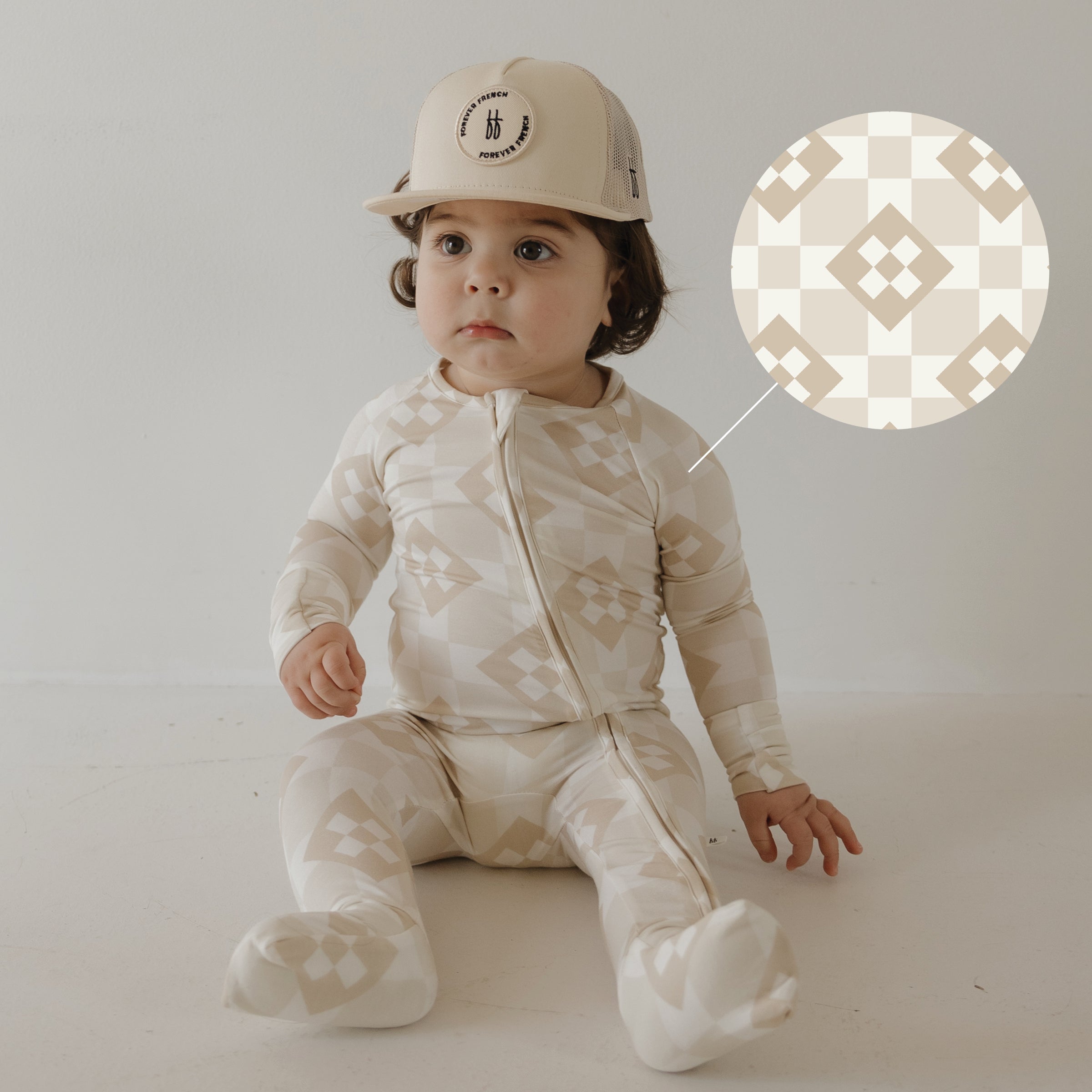 Bamboo Zip Pajamas | Cottage Quilt