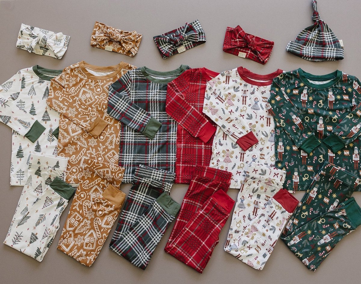 Red Plaid Bamboo Cozy Set - LITTLE RAD THINGS