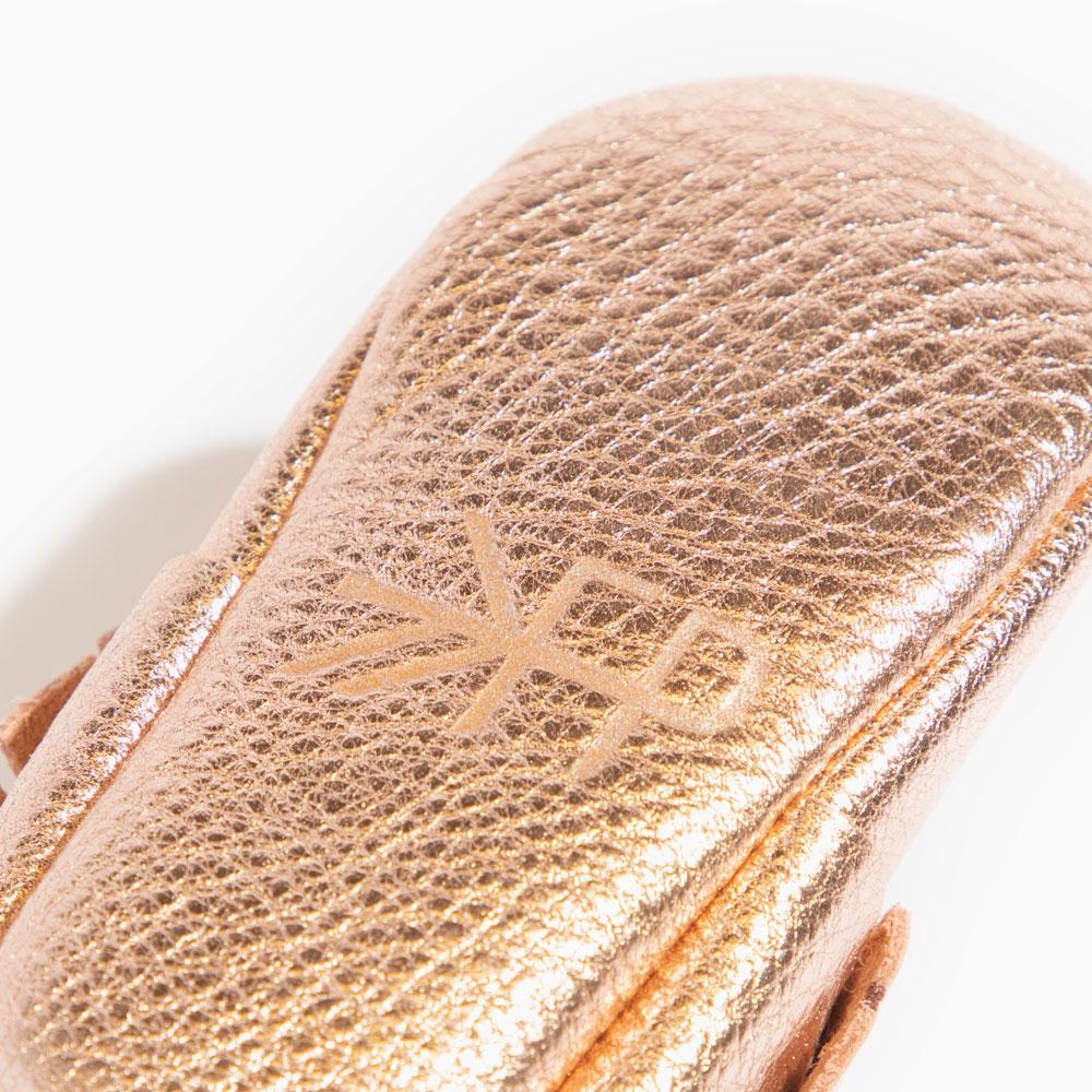 Rose Gold Moccasin Baby Shoe - LITTLE RAD THINGS