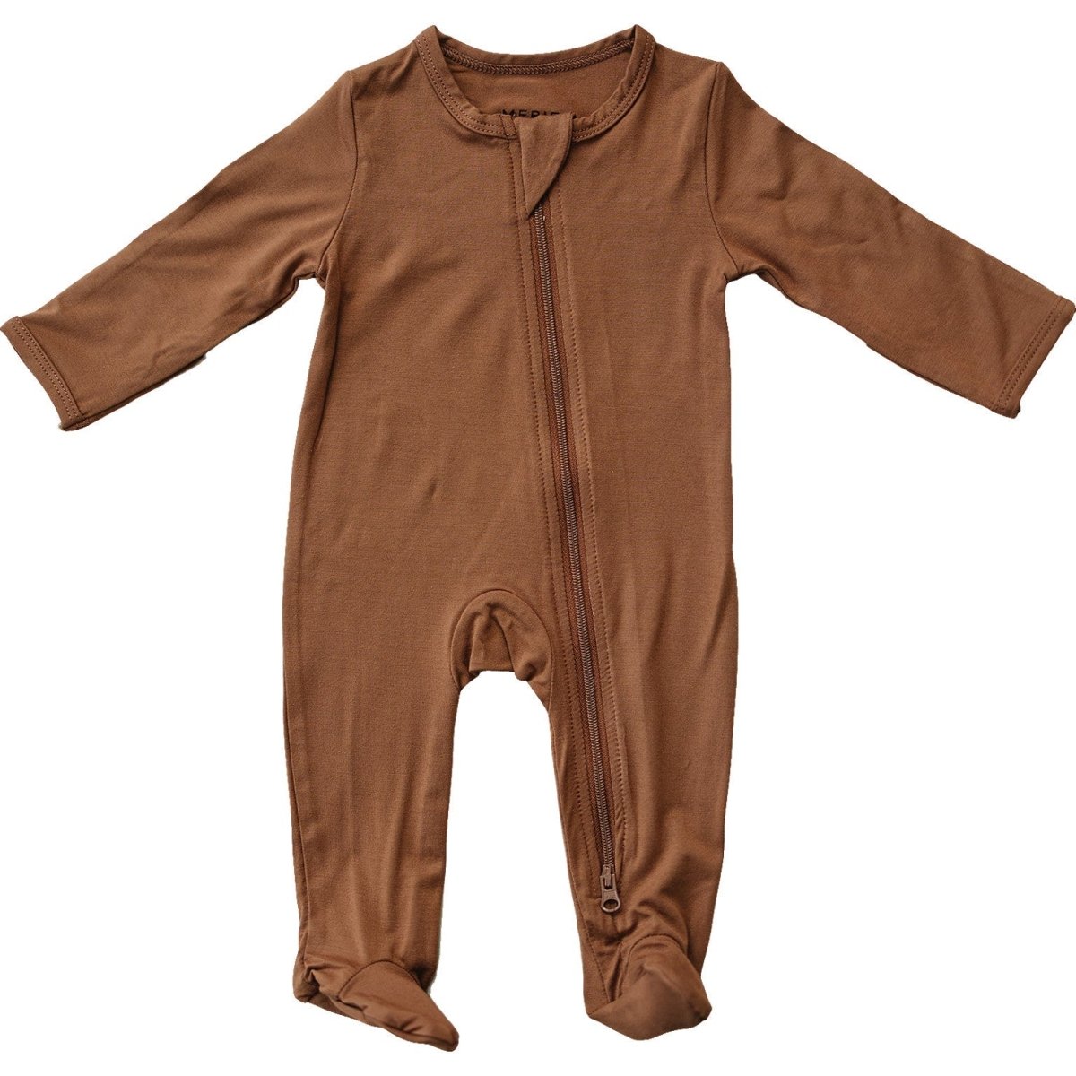 Rust Bamboo Footed Zipper - LITTLE RAD THINGS