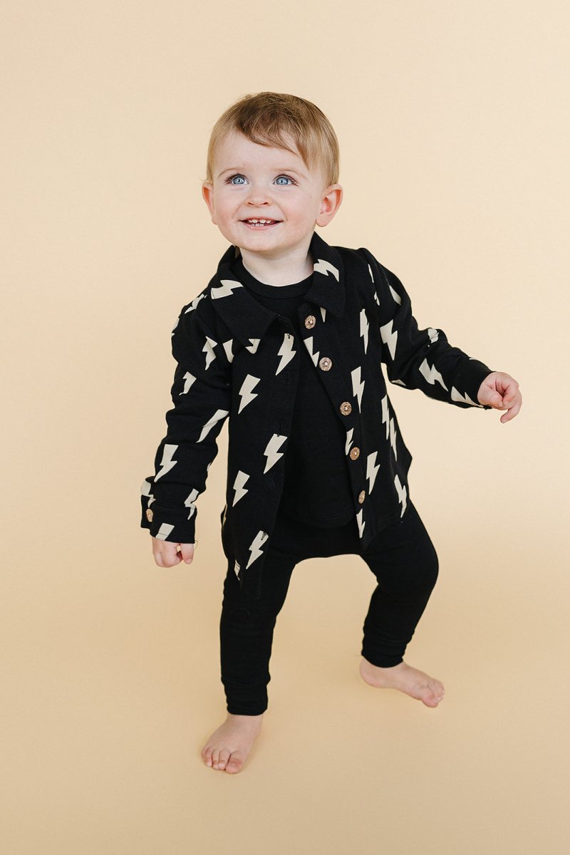 Shacket | Black Bolts - LITTLE RAD THINGS