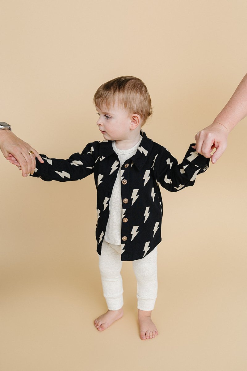 Shacket | Black Bolts - LITTLE RAD THINGS