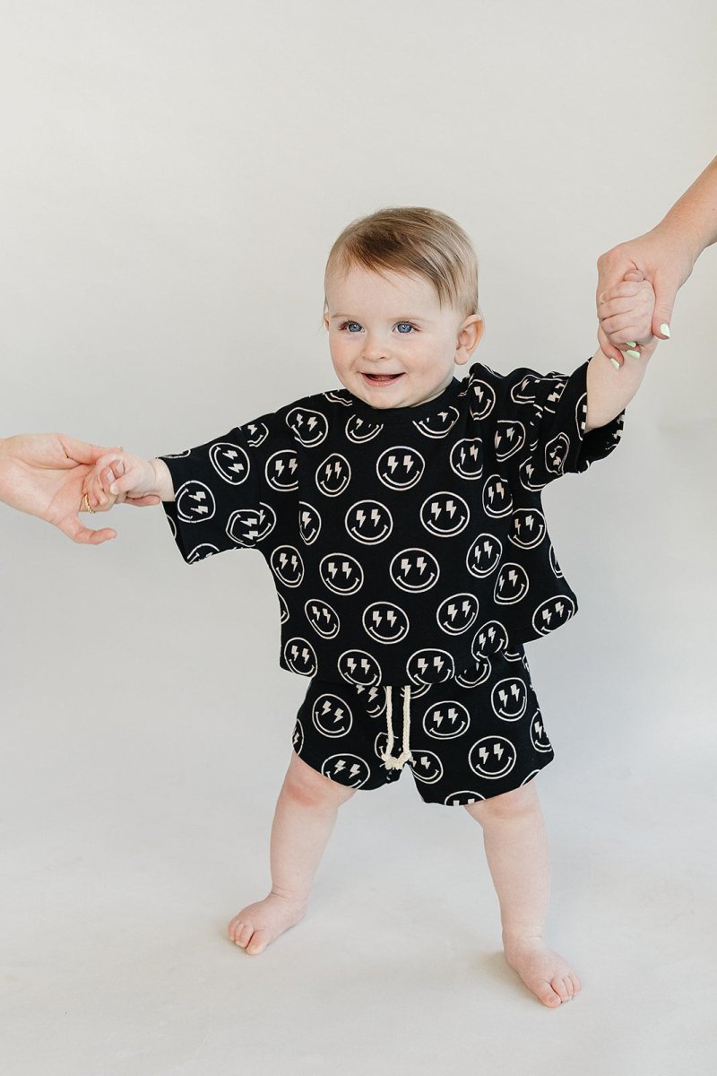 Shorts Set | Electric Smiley - LITTLE RAD THINGS