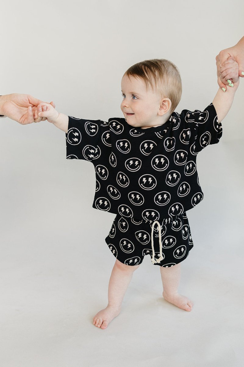 Shorts Set | Electric Smiley - LITTLE RAD THINGS