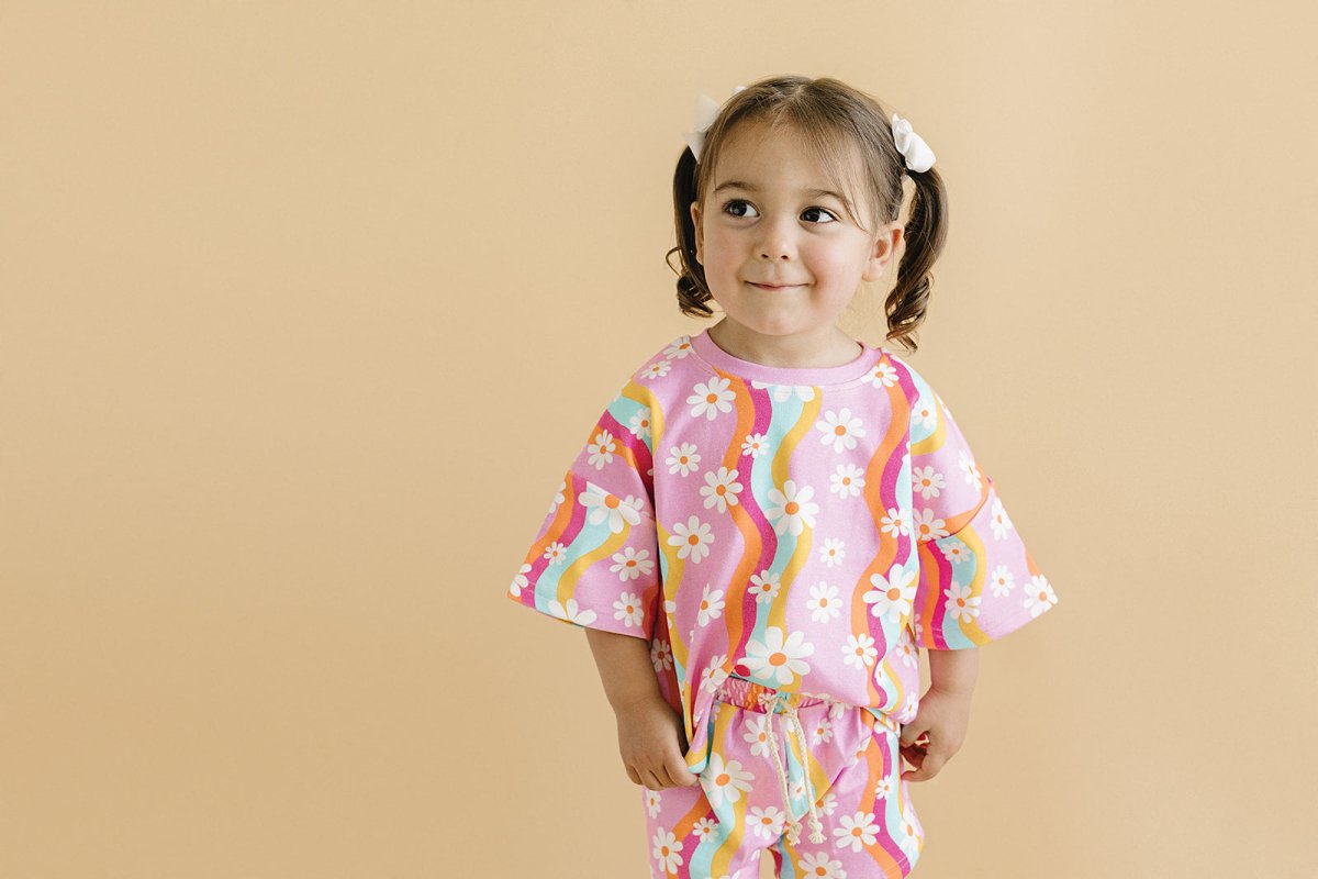 Shorts Set | Groovy Daisy - LITTLE RAD THINGS