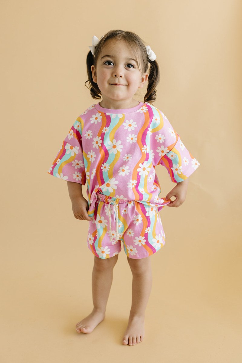 Shorts Set | Groovy Daisy - LITTLE RAD THINGS