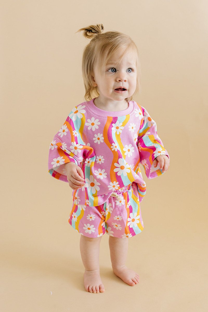 Shorts Set | Groovy Daisy - LITTLE RAD THINGS