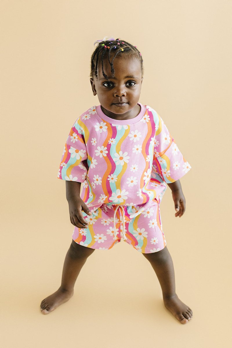 Shorts Set | Groovy Daisy - LITTLE RAD THINGS