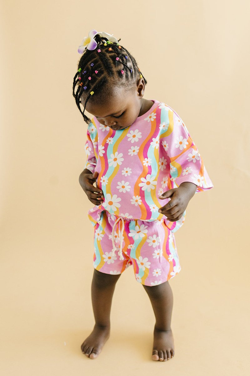 Shorts Set | Groovy Daisy - LITTLE RAD THINGS