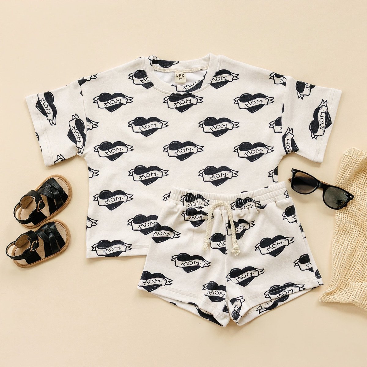 Shorts Set | Mom tattoo - LITTLE RAD THINGS