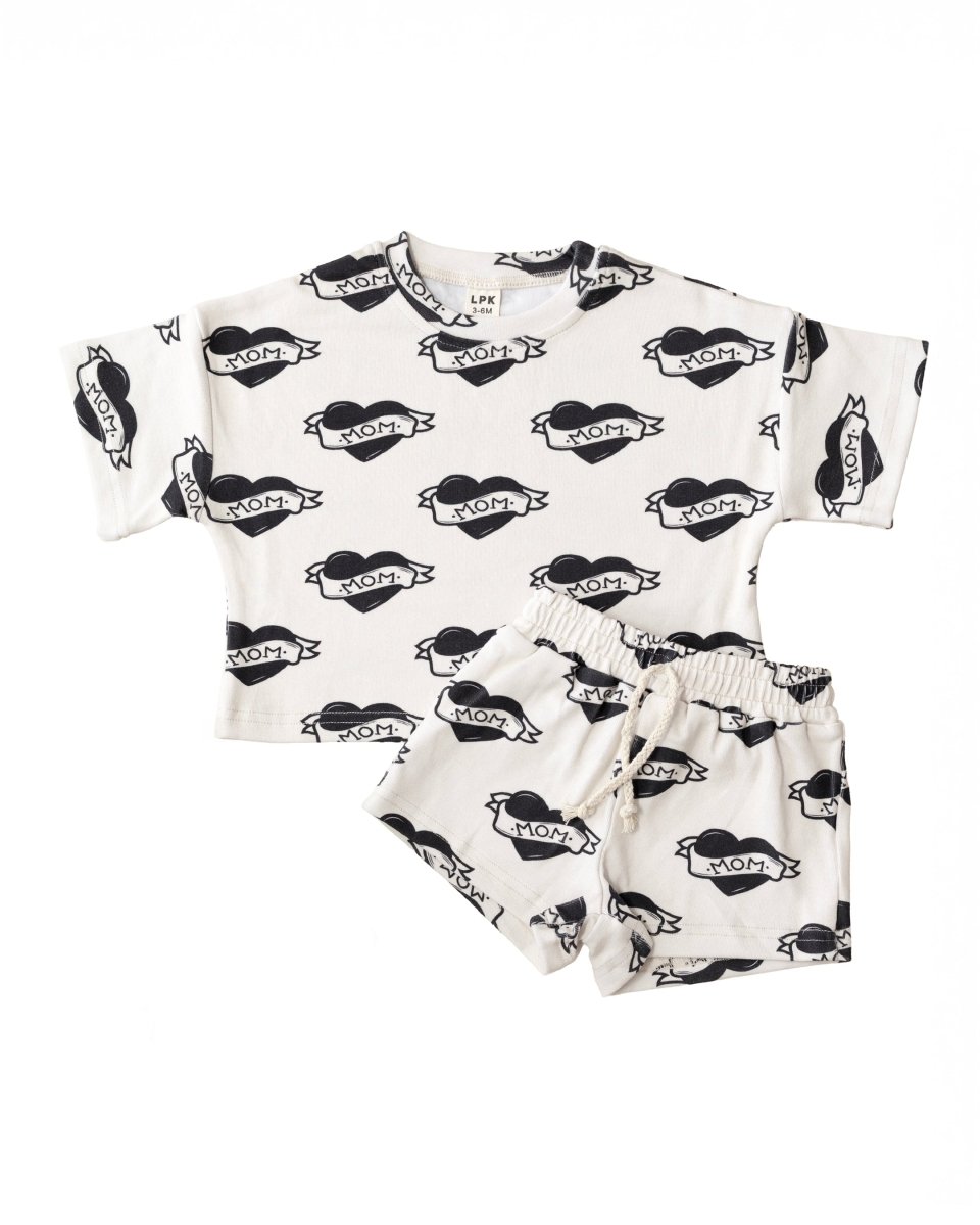 Shorts Set | Mom tattoo - LITTLE RAD THINGS