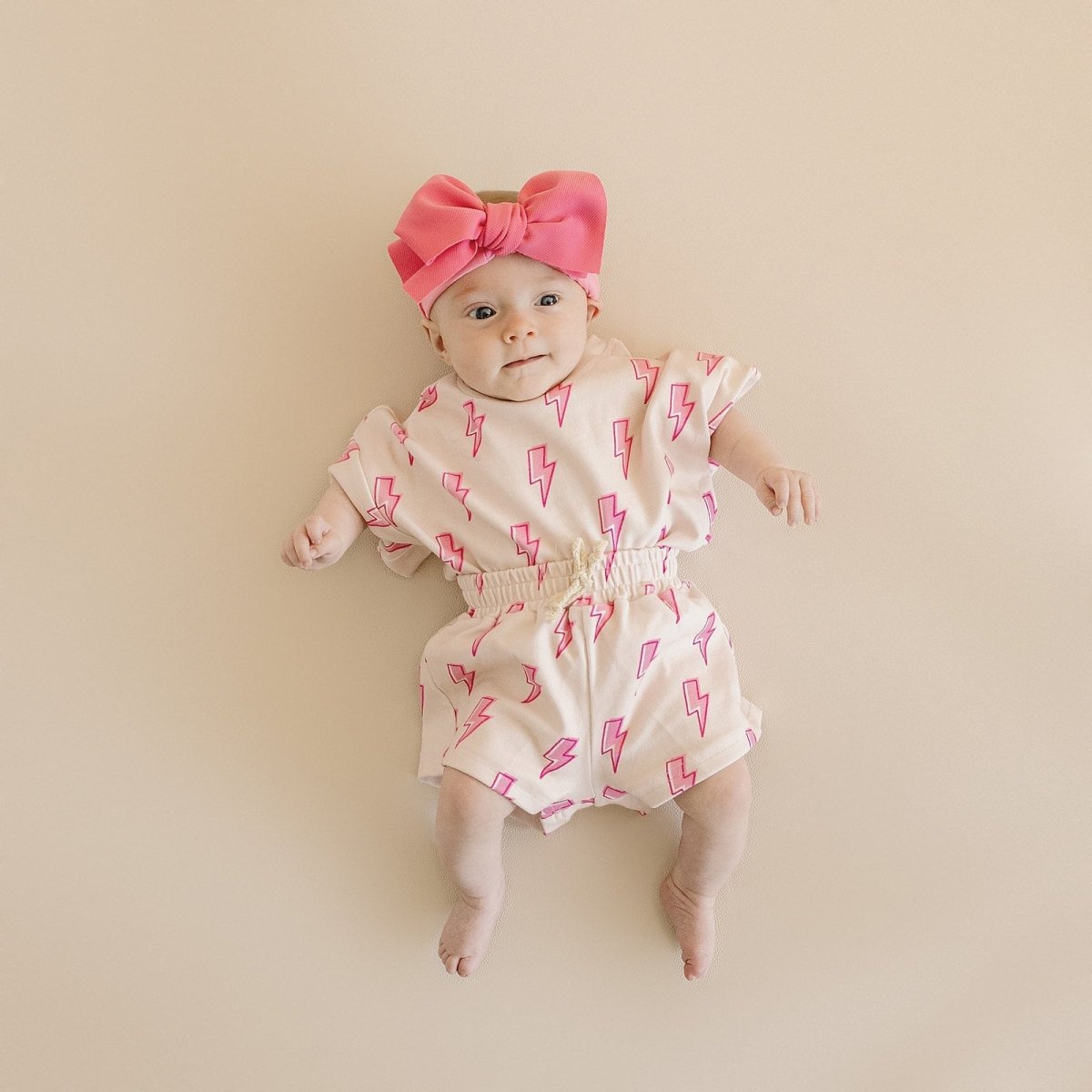 Shorts Set | Pink Bolts - LITTLE RAD THINGS