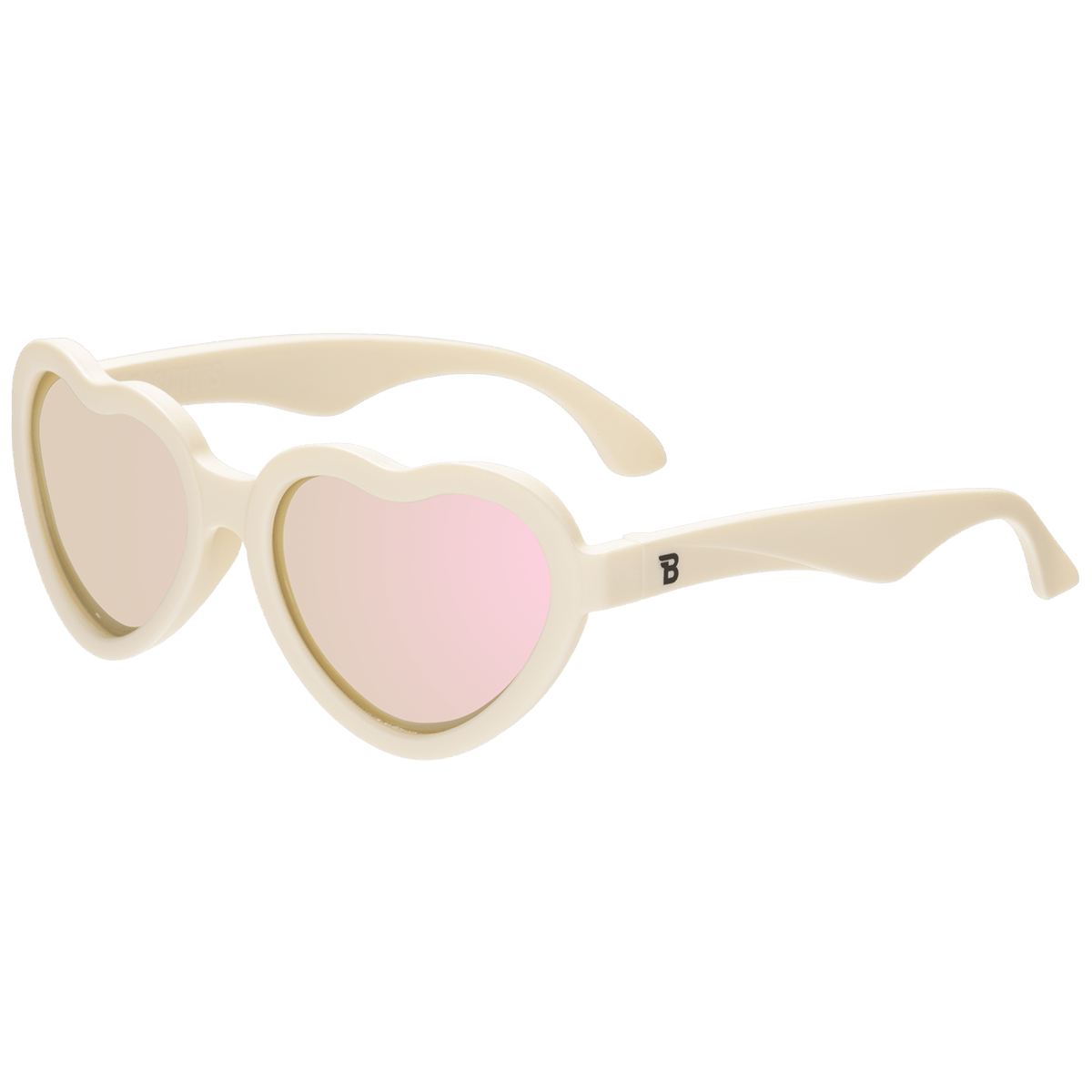 Sweet Cream Heart | Rose Gold Polarized Mirrored Lenses - LITTLE RAD THINGS