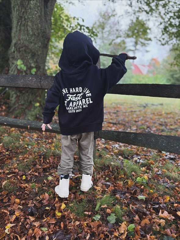 THE APEX HOODIE - RECYCLED BLACK - LITTLE RAD THINGS