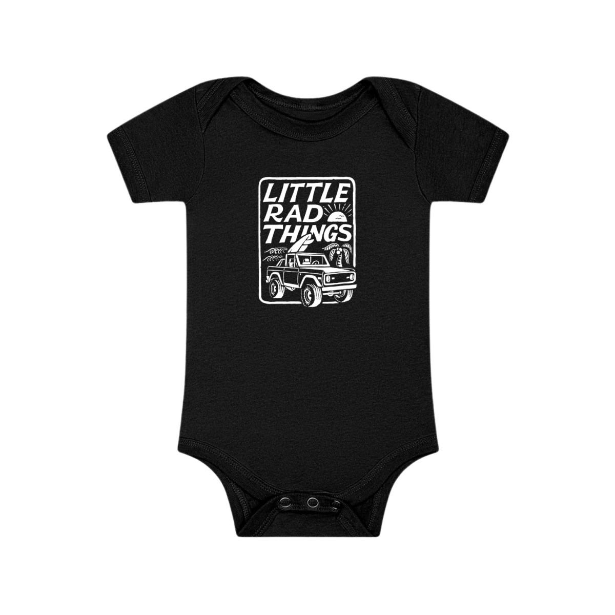THE BRONCO LRT ONESIE - BLACK - LITTLE RAD THINGS