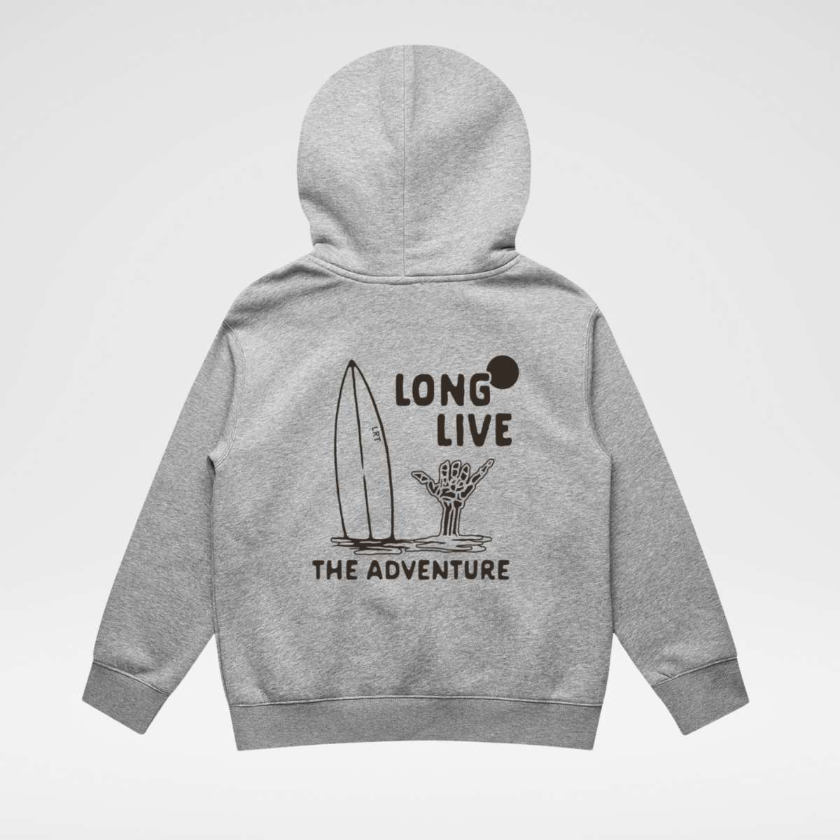THE LONG LIVE HOODIE - RECYCLED HEATHER GRAY - LITTLE RAD THINGS
