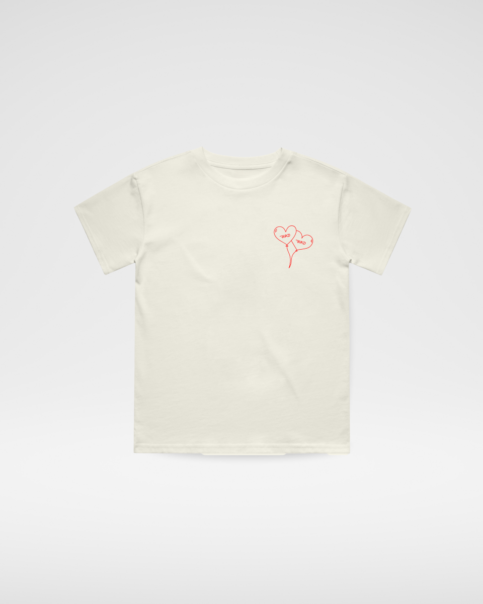 THE LOVE BUG CLUB TEE - VINTAGE CREAM - LITTLE RAD THINGS