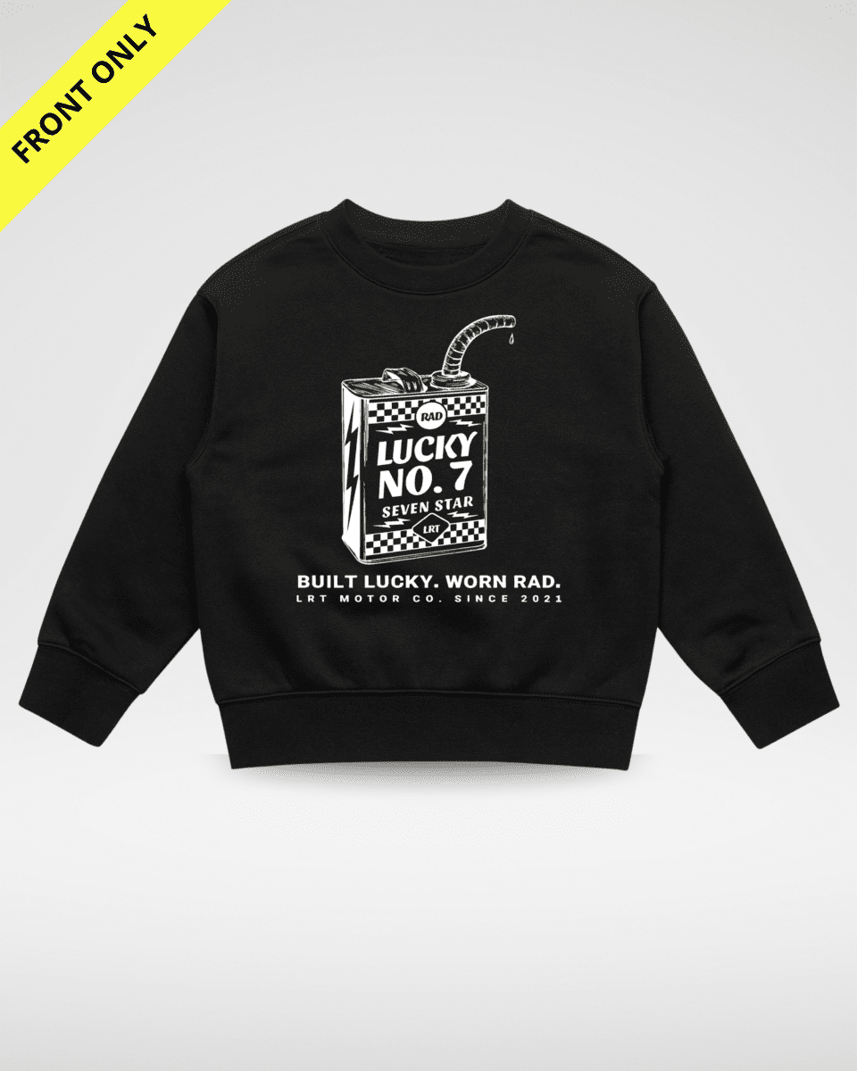 THE LUCKY NO. 7 - CREWNECK (FRONT ONLY) - LITTLE RAD THINGS