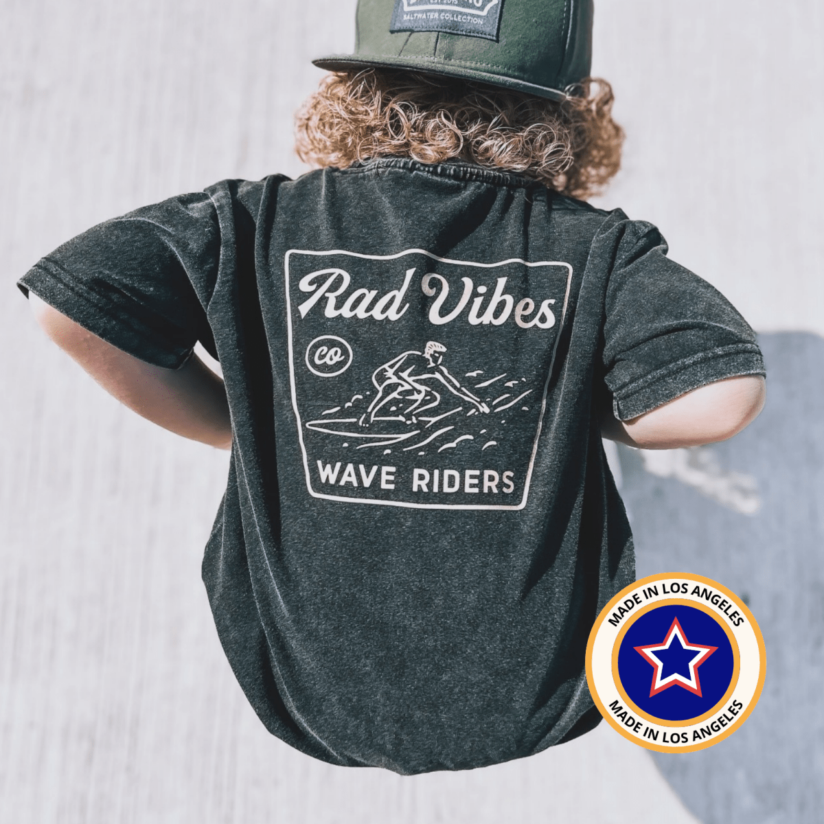 THE MAVERICKS TEE - VINTAGE BLACK - LITTLE RAD THINGS