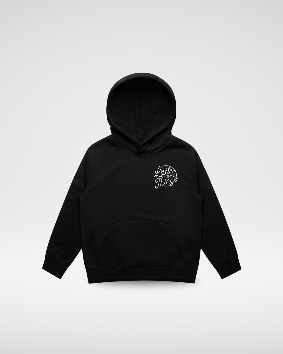 THE RAD CIRCLE LOGO - RECYCLED BLACK - LITTLE RAD THINGS