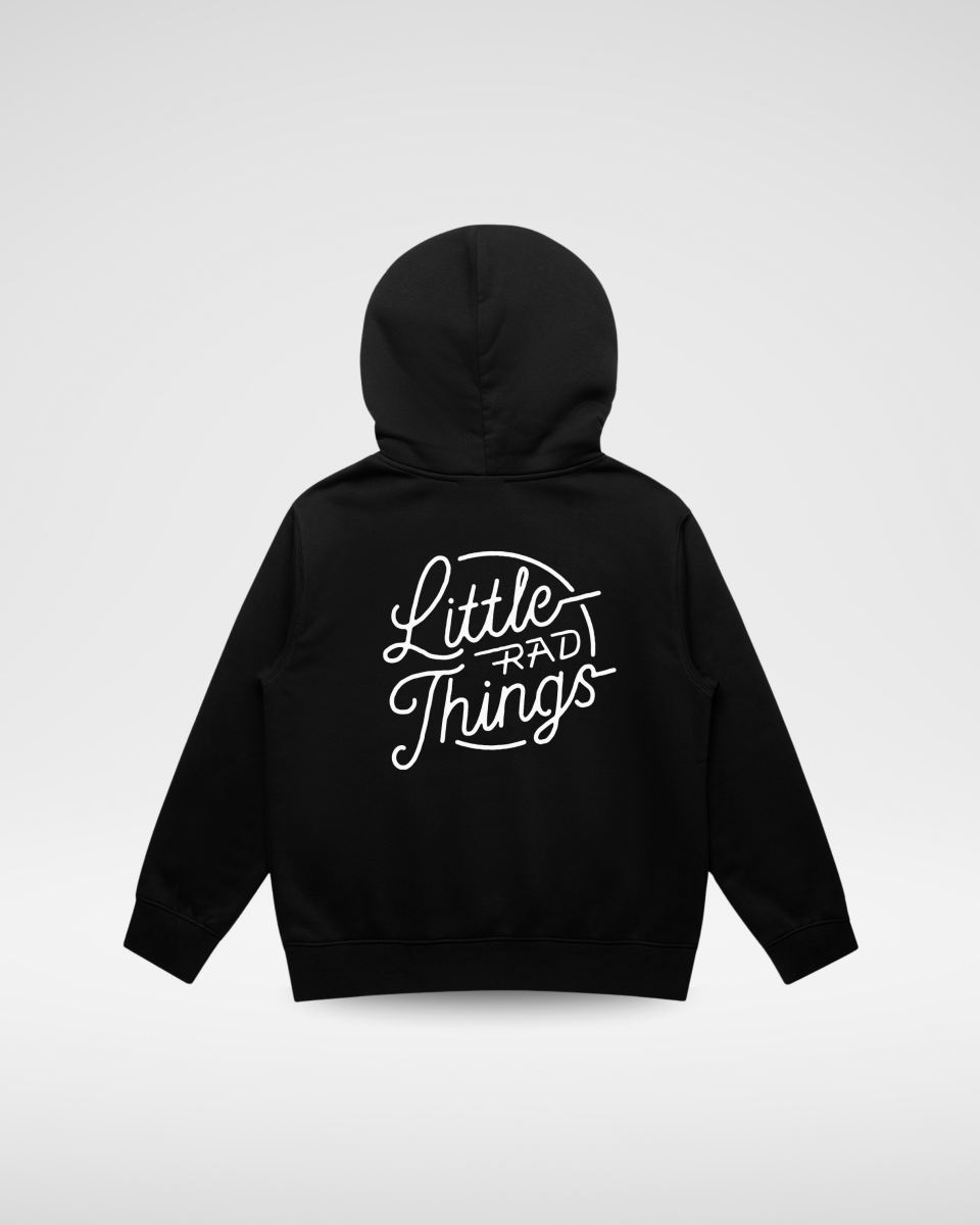 THE RAD CIRCLE LOGO - RECYCLED BLACK - LITTLE RAD THINGS