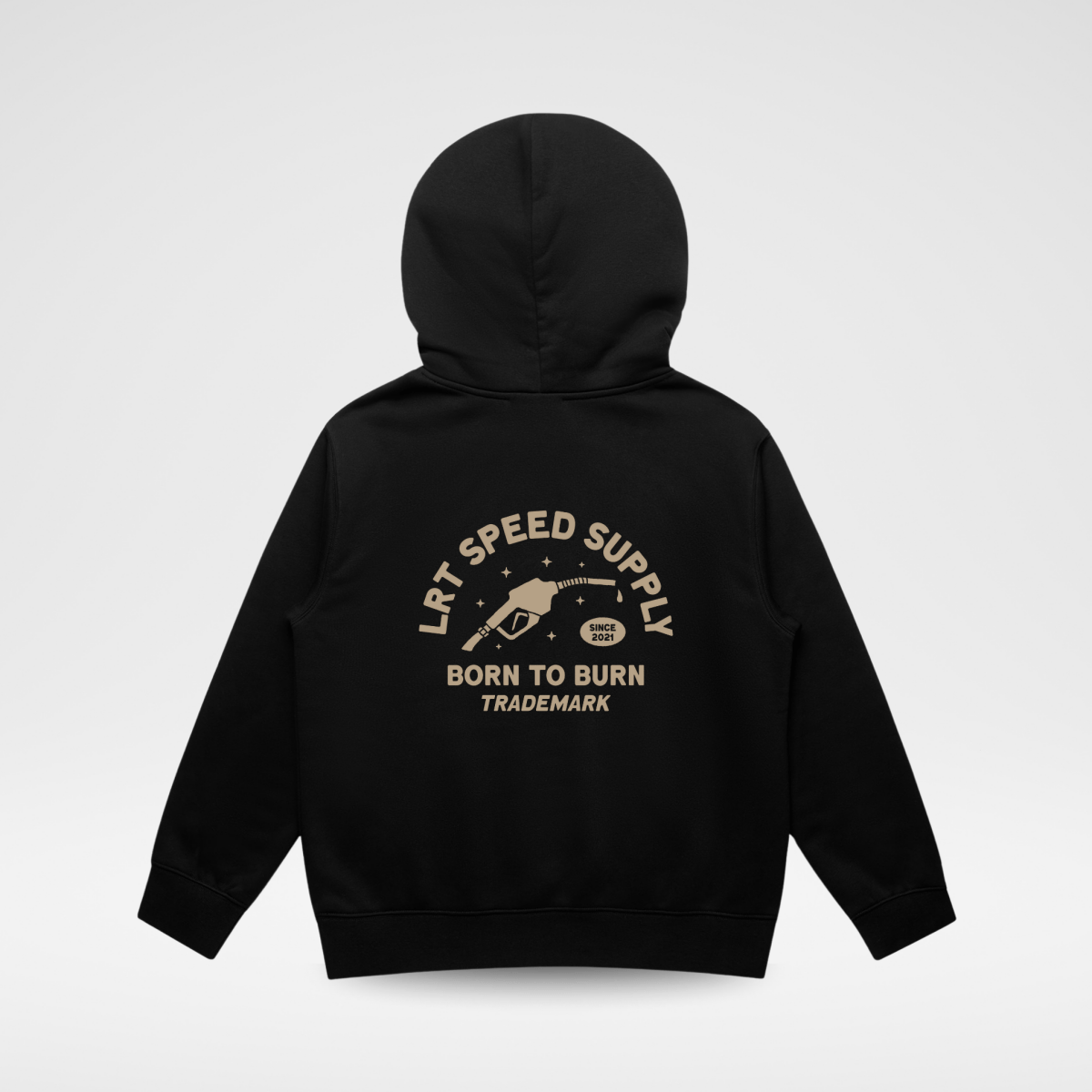 THE SPEED SUPPLY HOODIE - RECYCLED BLACK - LITTLE RAD THINGS