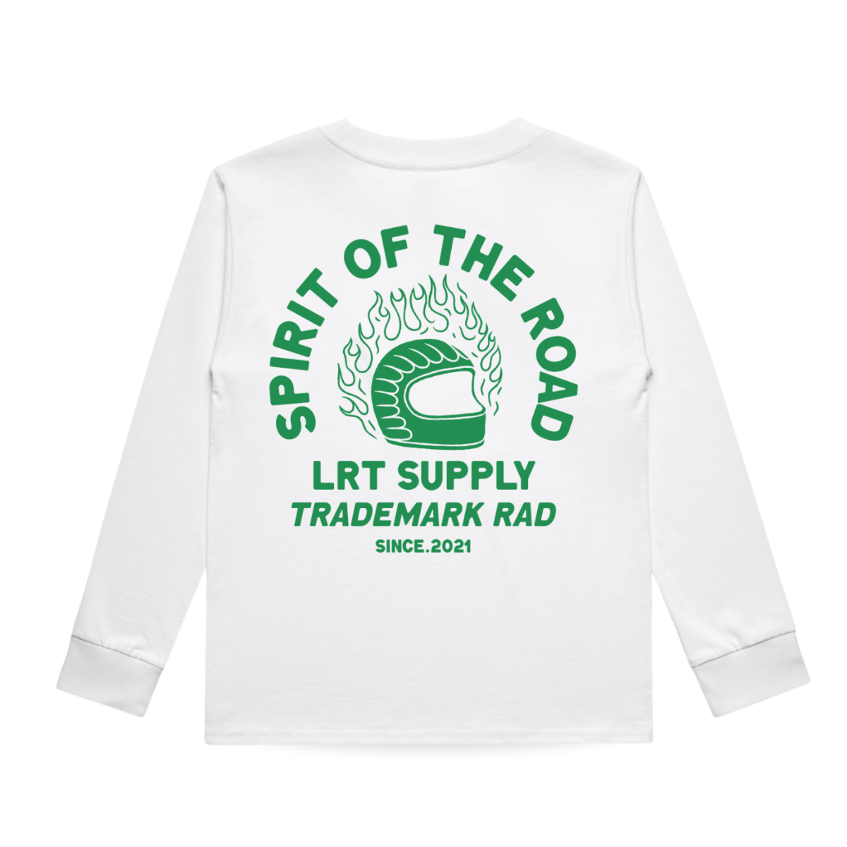 THE SPIRIT RIDER LONG SLEEVE TEE - WHITE - LITTLE RAD THINGS