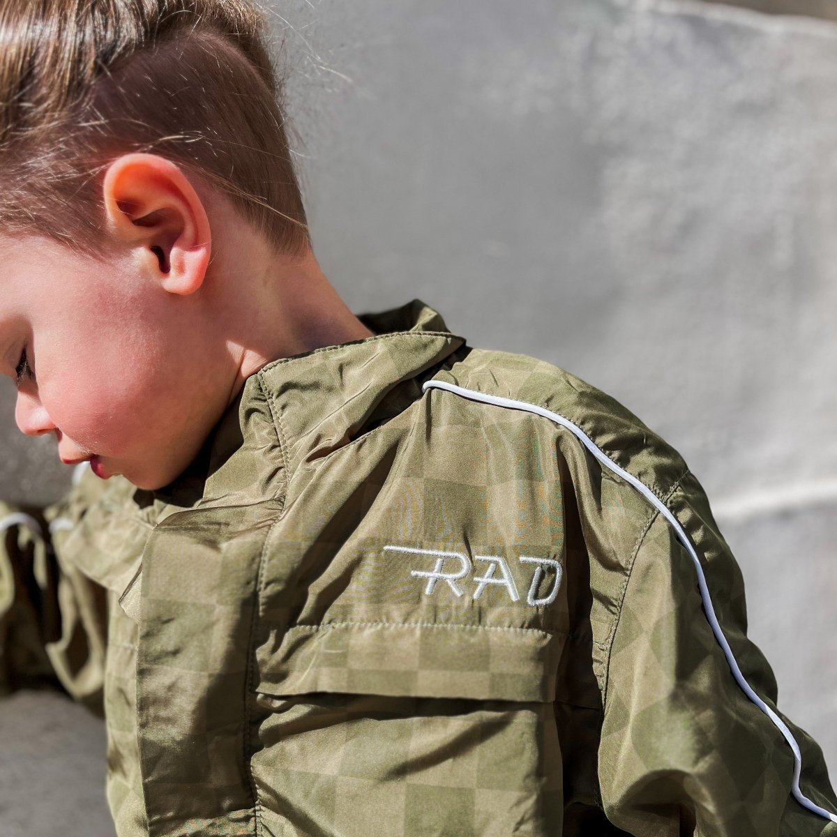 THE STORM RIDER WATERPROOF JACKET - ARMY GREEN - LITTLE RAD THINGS