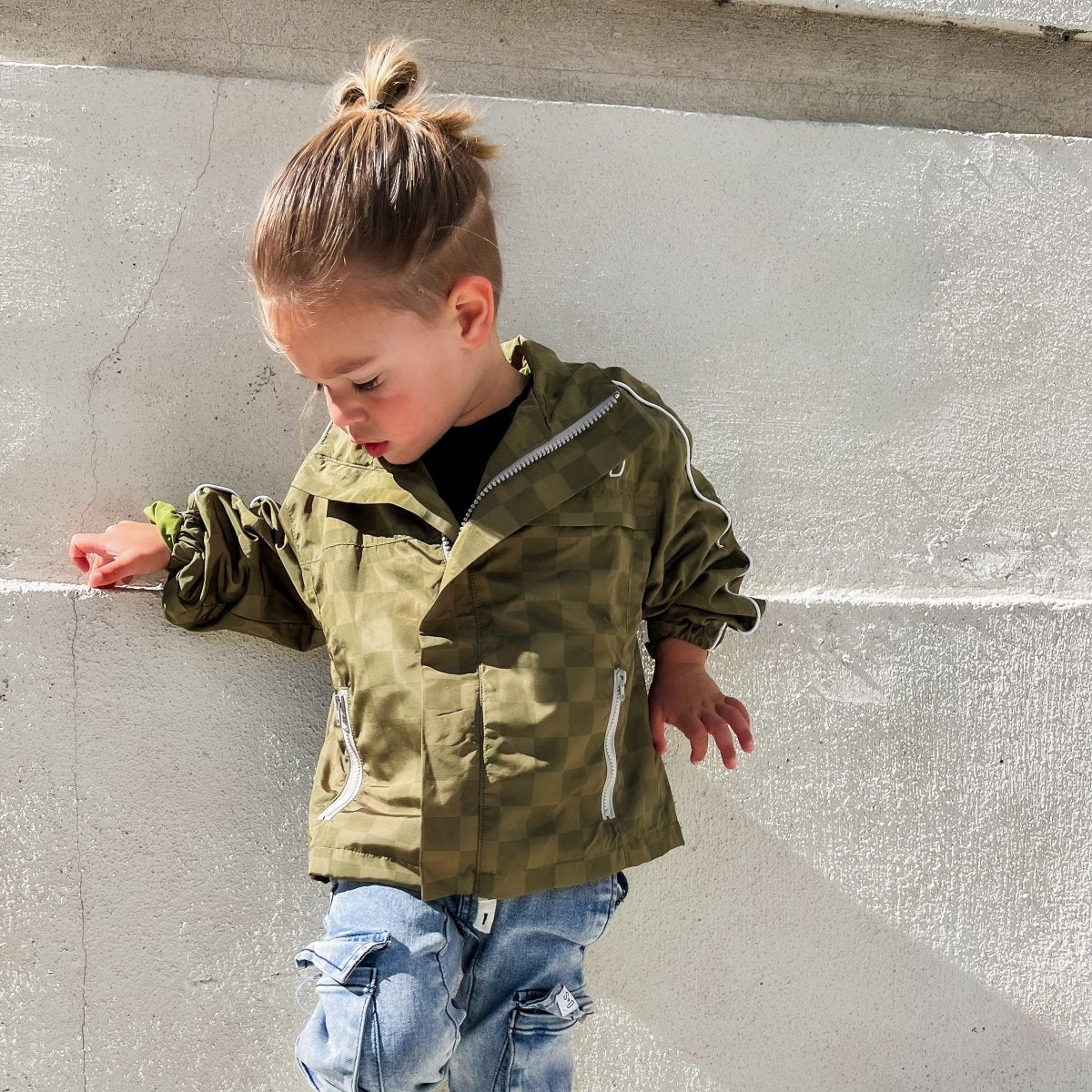 THE STORM RIDER WATERPROOF JACKET - ARMY GREEN - LITTLE RAD THINGS