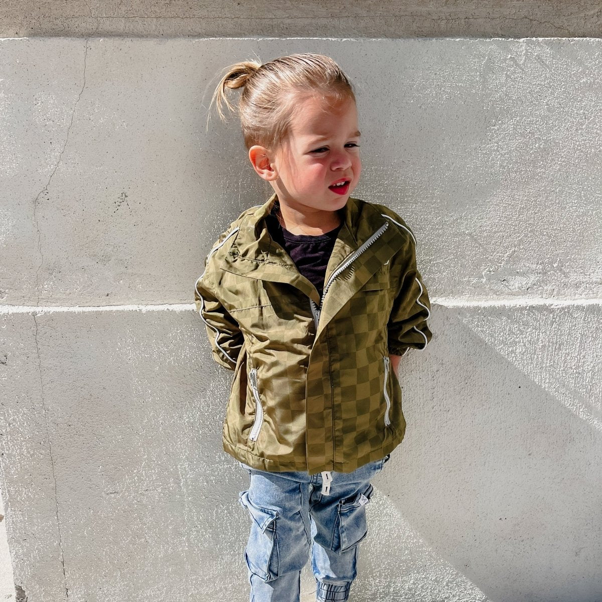 THE STORM RIDER WATERPROOF JACKET - ARMY GREEN - LITTLE RAD THINGS