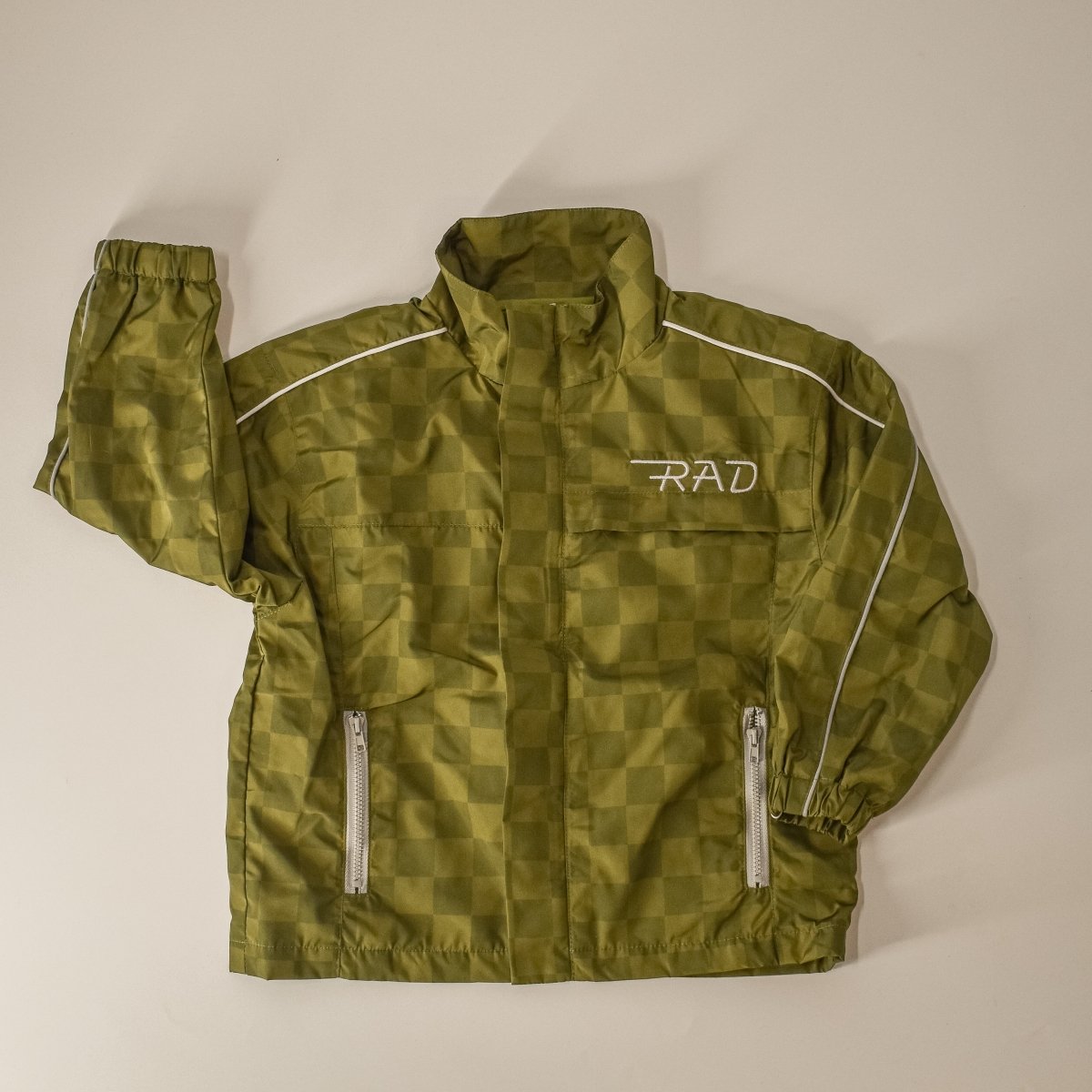 THE STORM RIDER WATERPROOF JACKET - ARMY GREEN - LITTLE RAD THINGS