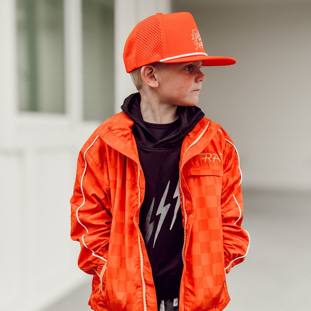 THE STORM RIDER WATERPROOF JACKET - RED - LITTLE RAD THINGS